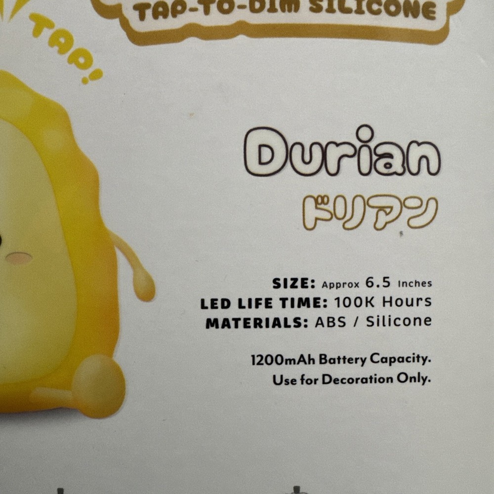 Mimicoco Moodlight “Durian” Warm Ambient Light Wireless Soft Silicone **NEW**