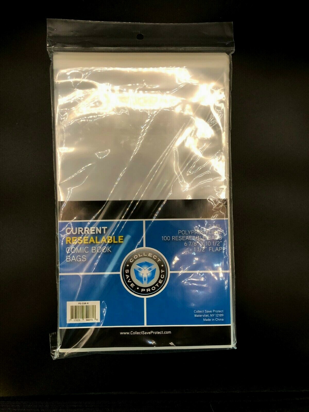 100 CSP RESEALABLE Current Comic Book Acid Free Poly Bags archival sleeves
