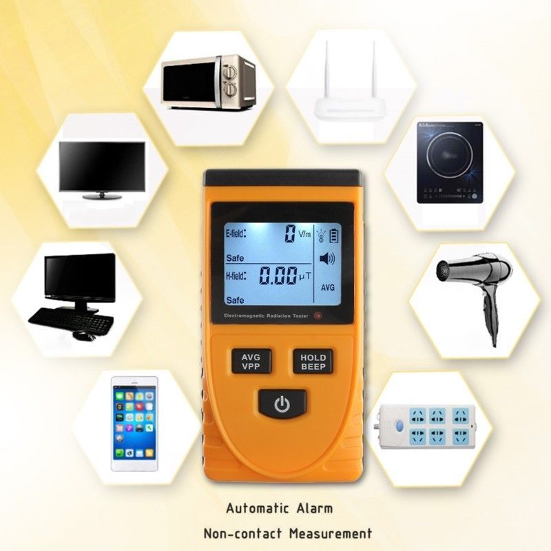 Digital LCD Electromagnetic Radiation Detector Meter Dosimeter Radiation Tester