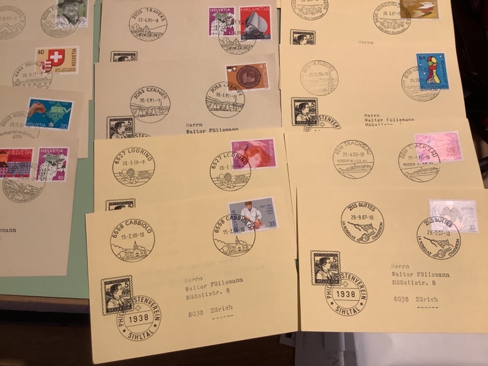 Switzerland postal postcards 27 items Ref A2217