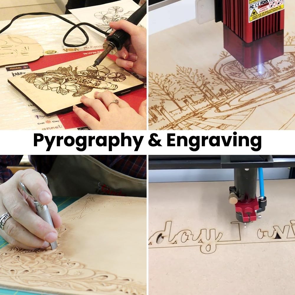 24 Pack Basswood Sheets 4 x 6 x 1/16 Inch Thin Plywood Wood Sheets Unfinished Wo