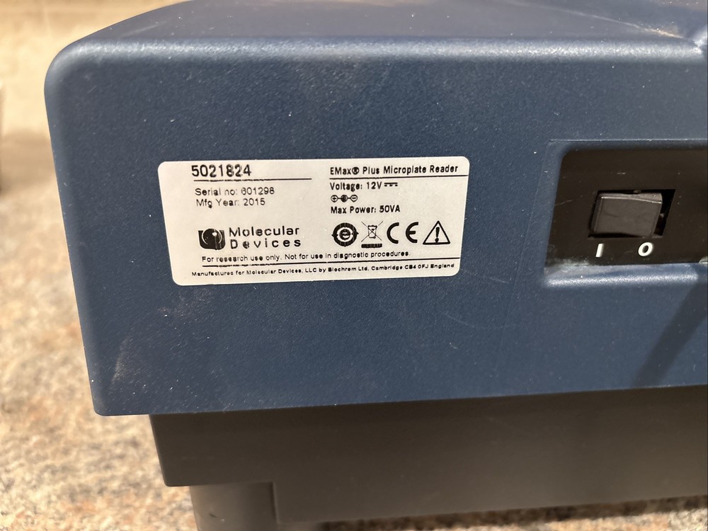 Molecular Devices EMax Plus Microplate Reader 30 Day Warranty