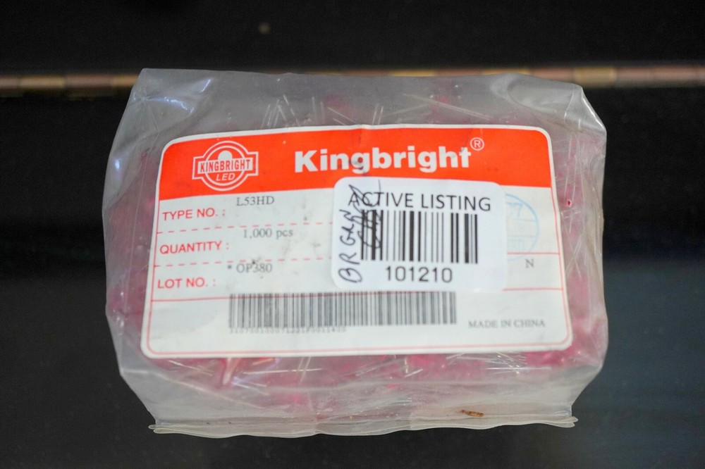 1000 PCS- Kingbright L53HD