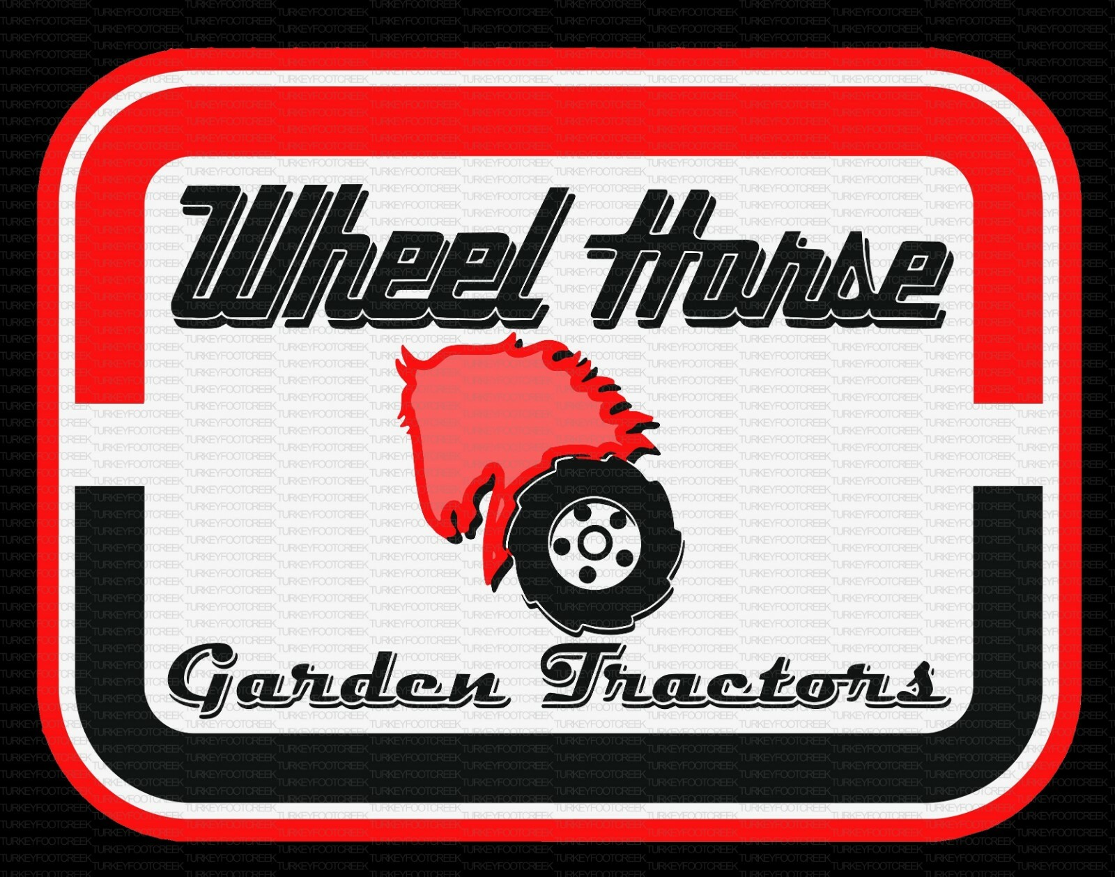 Wheel Horse Garden Tractors 9" x 12" Metal Sign