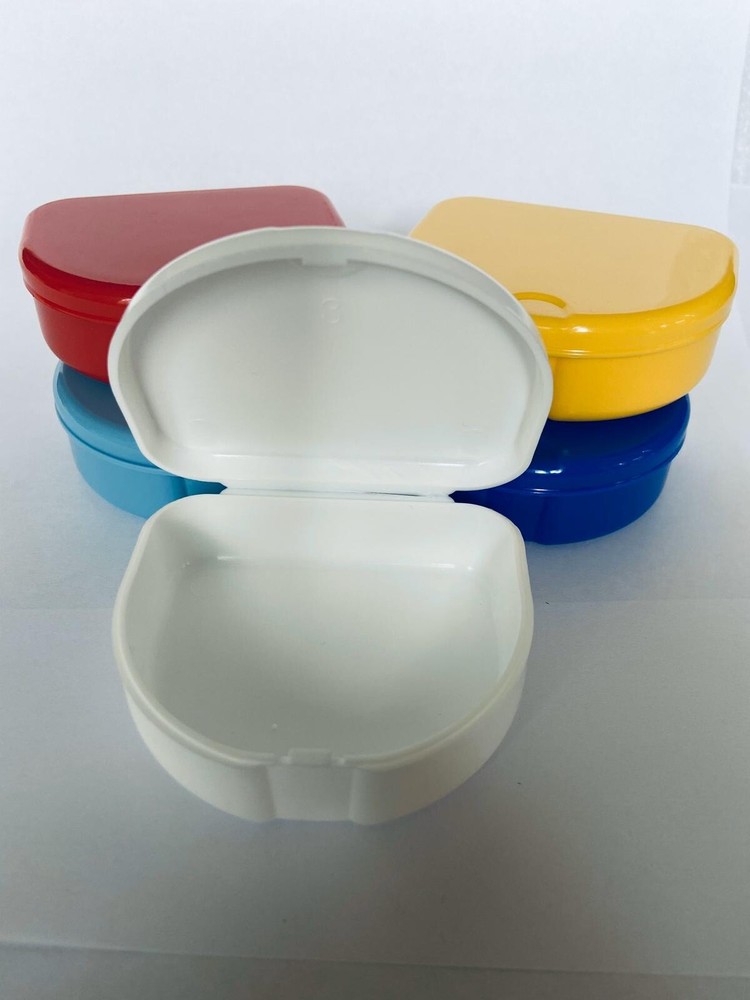 5-pcs Dental Orthodontic Retainer Box, Mouthguards / Dentures Storage Case