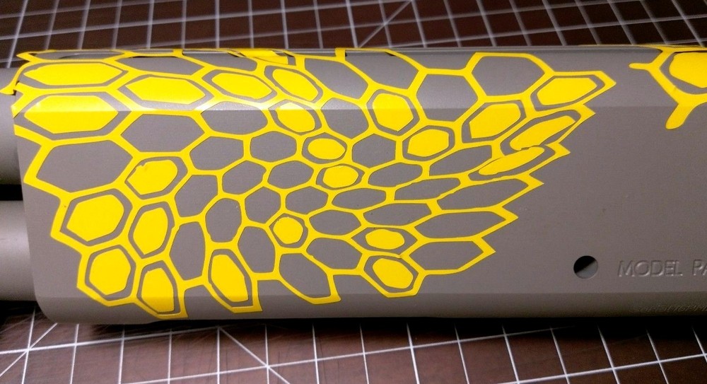 VINYL HIGH BAKE HEAT GUN STENCIL - E-Z STENCIL PACK - for Kryptek© style pattern