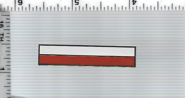 Fire Department - Polish Flag Citation Bar (screw back)