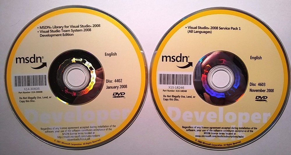 Microsoft Visual Studio Team System 2008 Development Ed. w/ MSDN Library & SP1