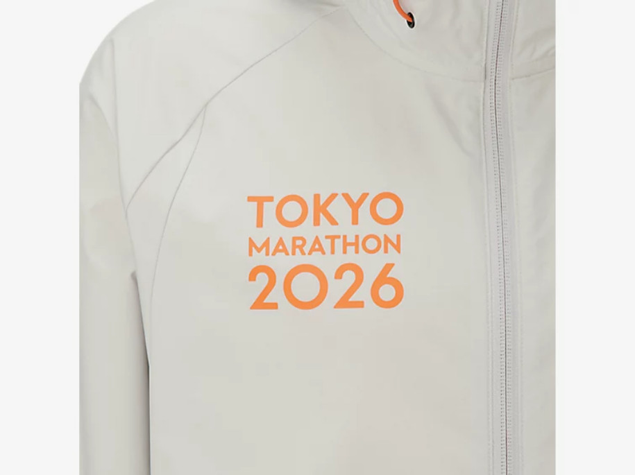 ASICS TOKYO MARATHON 2026 Limited JACKET GLACIER GREY NEW USA SHIP! XSMALL LARGE