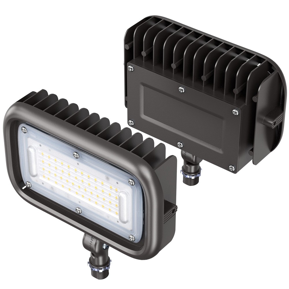 45W LED Flood Lights 1/2" Adjustable Knuckle Mount Security Floodlight for Yard