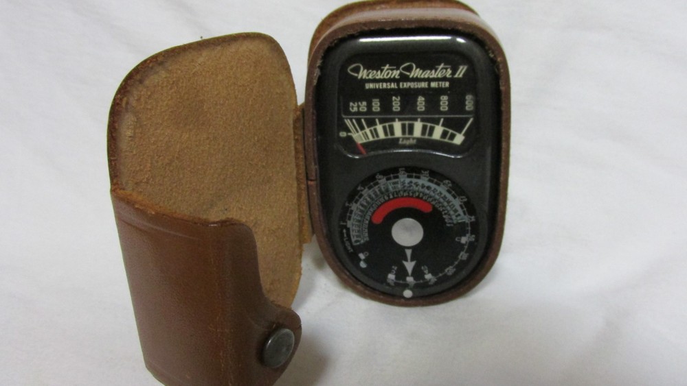 Weston Master II Universal Exposure Meter, with leather case.
