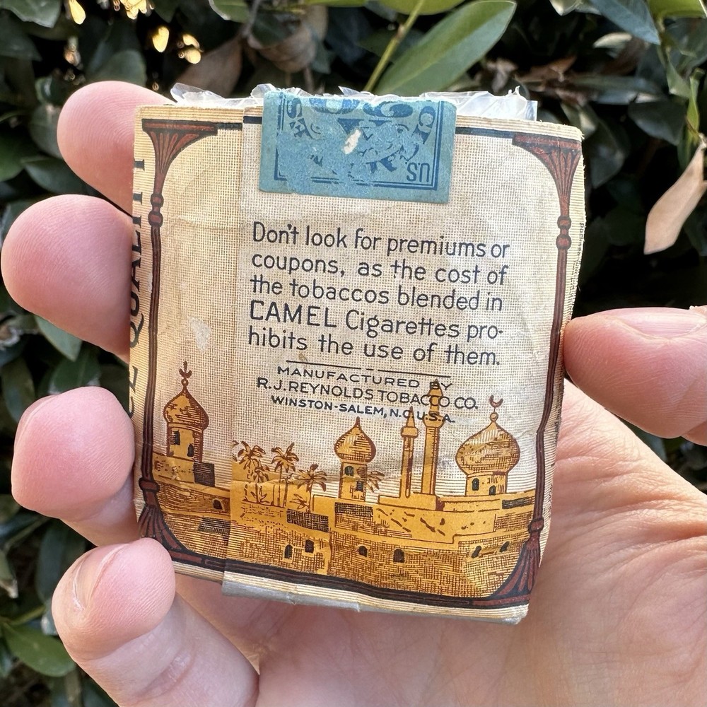 EMPTY EMPTY WWII WW2 Era US 1940s Camel EMPTY Pack - NO CONTENTS