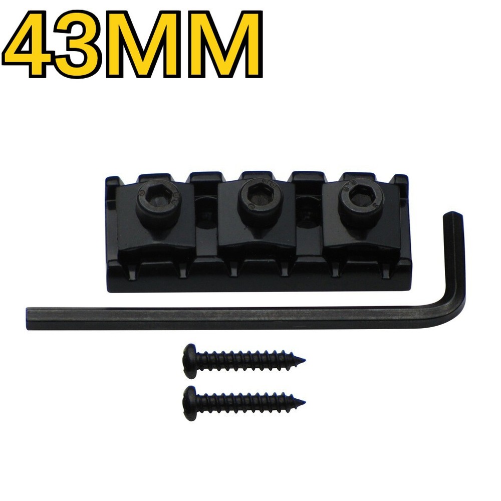 43mm Black Guitar Locking Nut String Lock for Double Locking Tremolo Bridge