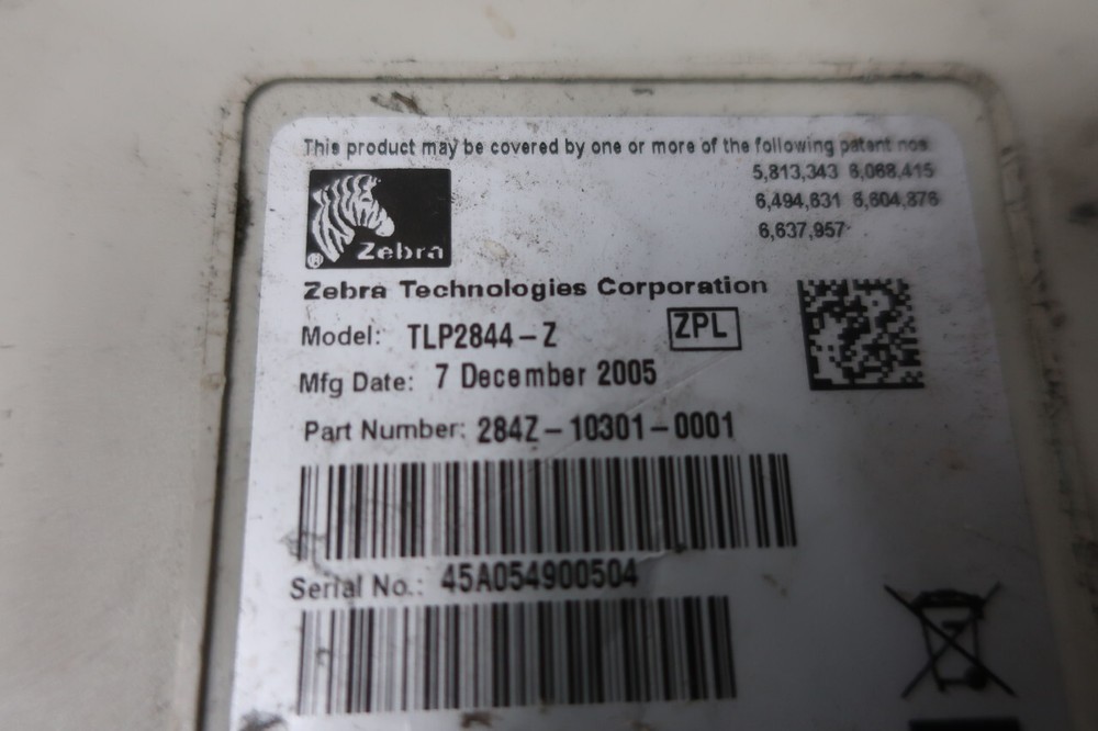Zebra TLP2844-Z Thermal Label Printer