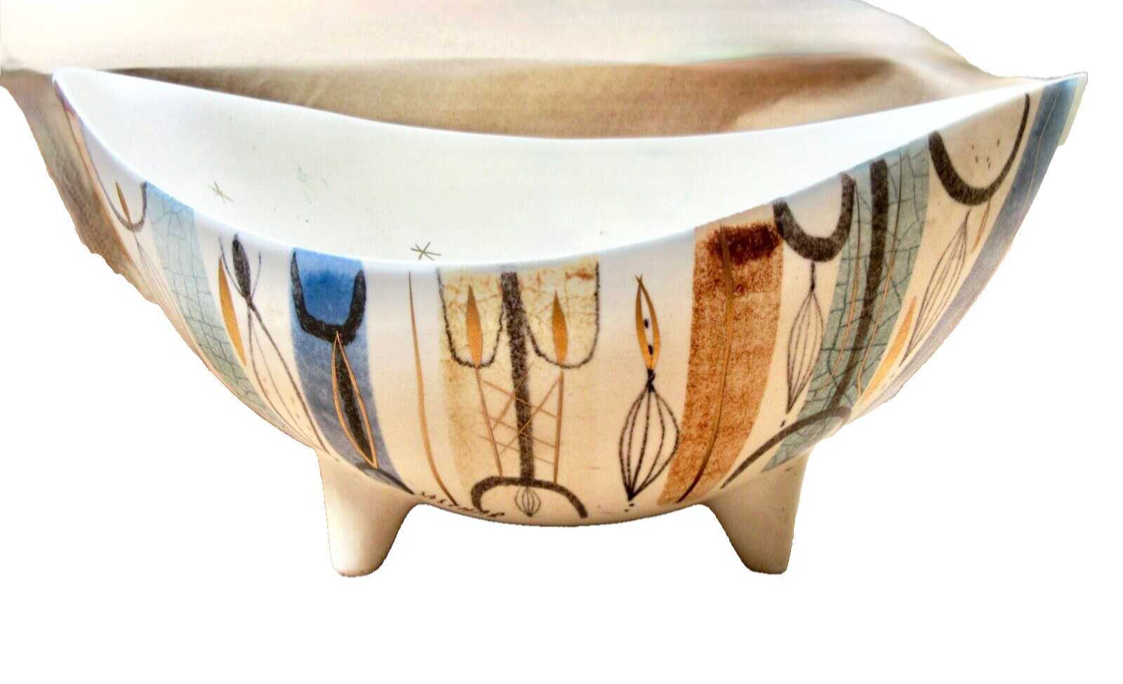 Sascha Brastoff MCM California Art Pottery  - 10" Long - Mint Condition