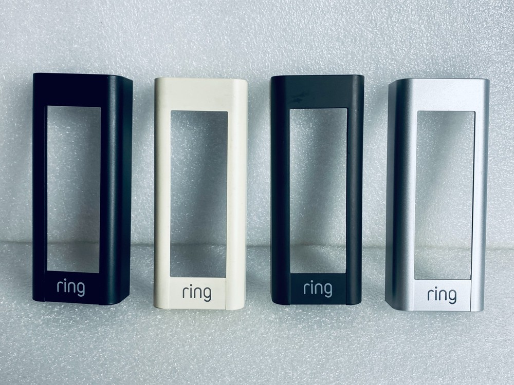 lot Of 4 - Ring Video Doorbell Pro Interchangeable Faceplates, Multiple Colors