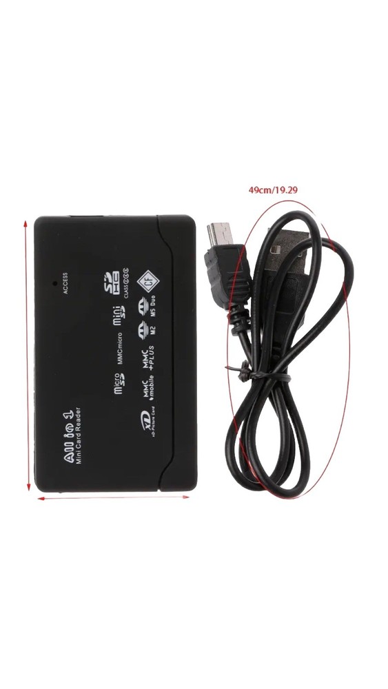 High Speed Portable Multiple Memory 7-in-1 USB 3.0 XD CF MS SD MMC Card Reader