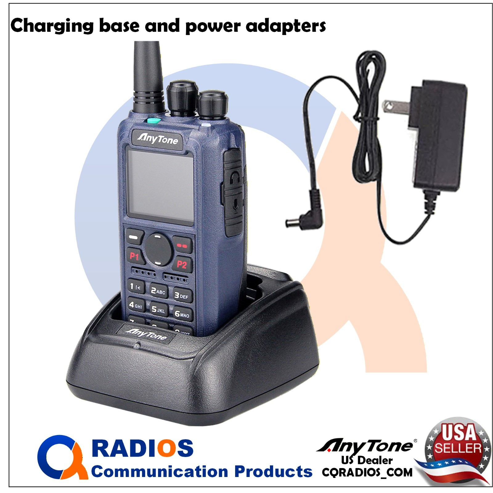 AnyTone AT-D890UV GPS DMR Analog UHF VHF Radio FREE Accessories ATD890UV