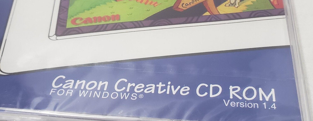 New/sealed Canon Creative Version 1.4 CD Rom 1996 For Windows +MANUAL