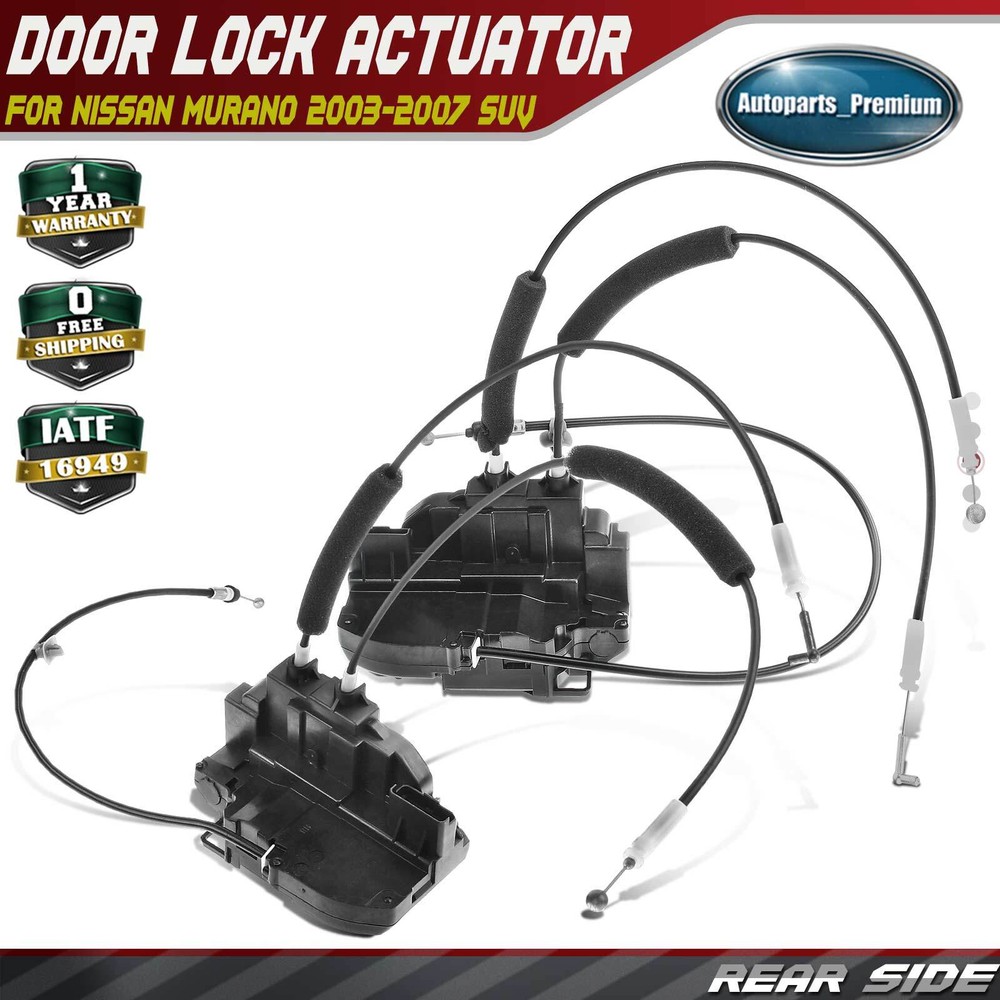 2x Door Lock Actuator for Nissan Murano 2003 2004 2005-2007 Rear Left & Right