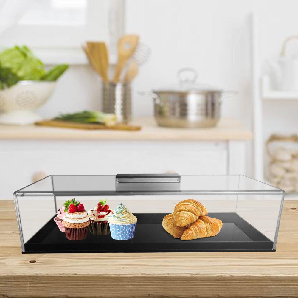 Clear Bread Box with Lid Bread Storage Container for Weddings Birthday Event