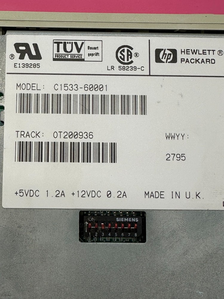 SCSI DAT Tape Drive HP Hewlett Packard C1533-60001