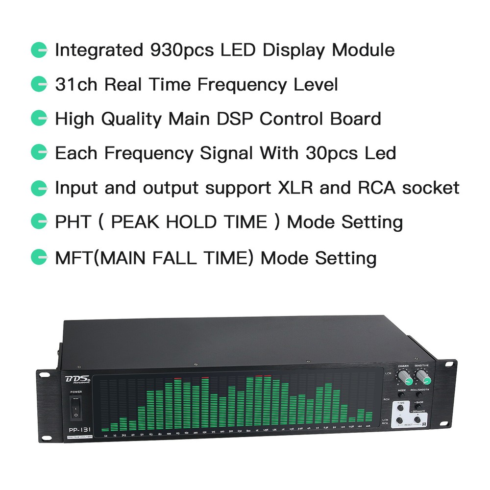 BDS PP-131 Audio Spectrum Analyzer Display VU Meter Music Spectrum Indicator
