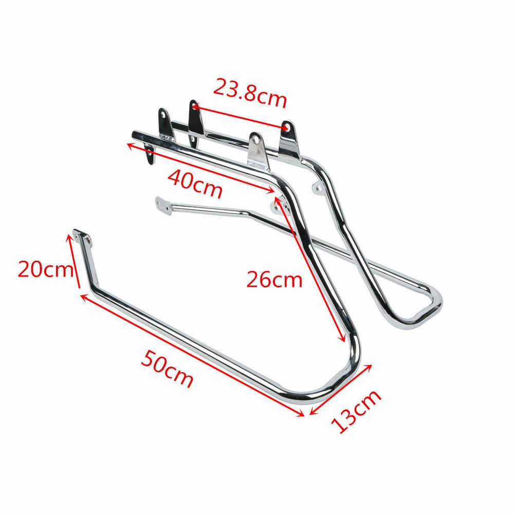 5" Stretched Hard Saddlebags & Conversion Bracket Fit For Harley Softail 86-2017