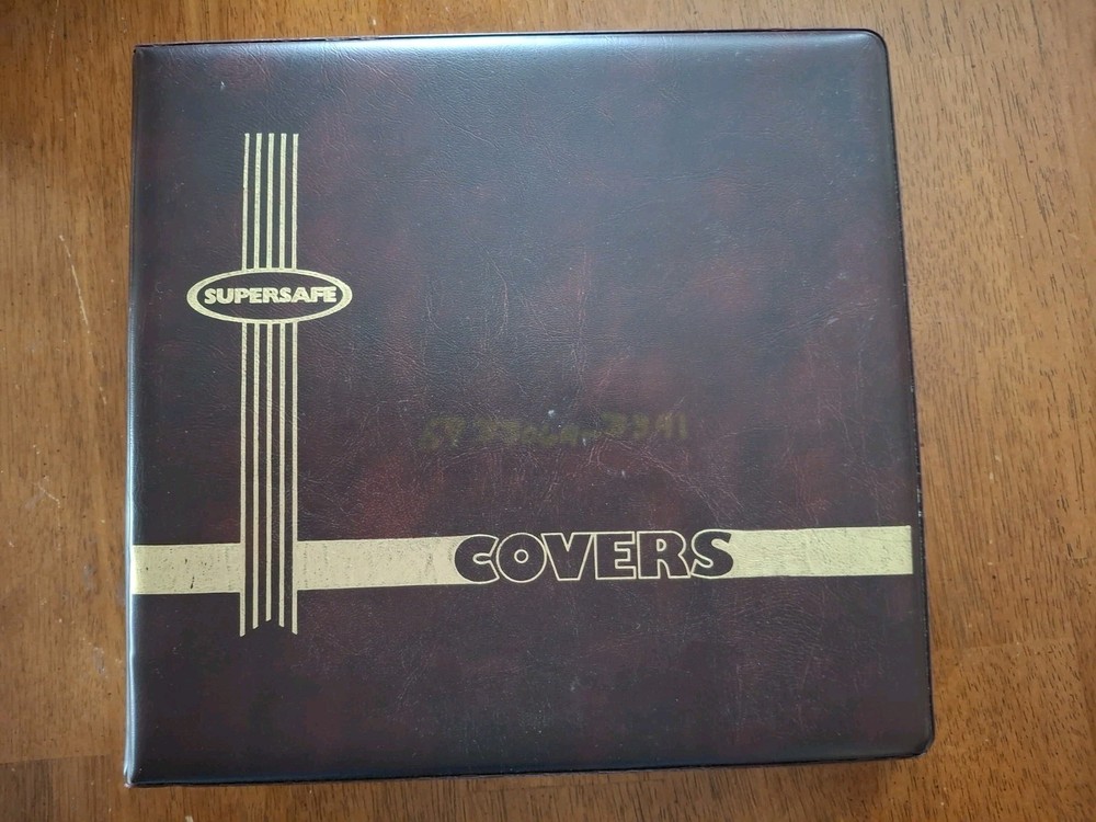 Maroon Supersafe #6 FDC Cover Album Slightly Used 25 Pages Holds 100 Covers