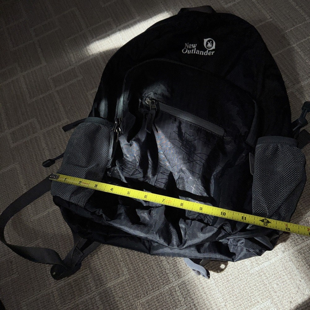 Outlander Lightweight Travel Hiking Backpack - Packable - Daypack - Black