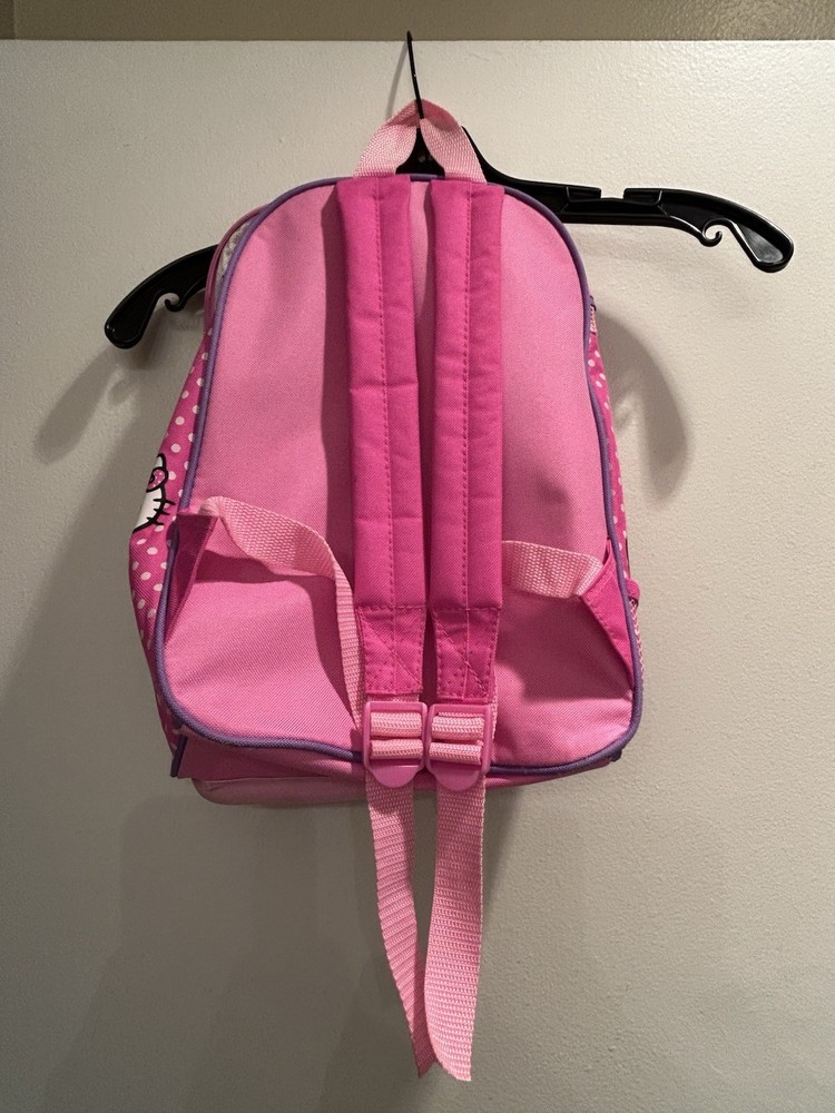 Small Kid’s Hello Kitty Pink Backpack w/ Multiple Compartments