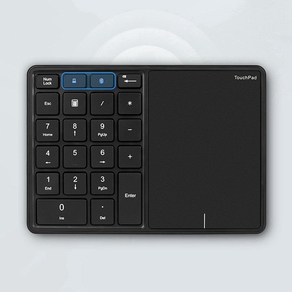 Bluetooth Numeric Keyboard with Touchpad Rechargeable USB Numeric Keyboard7088