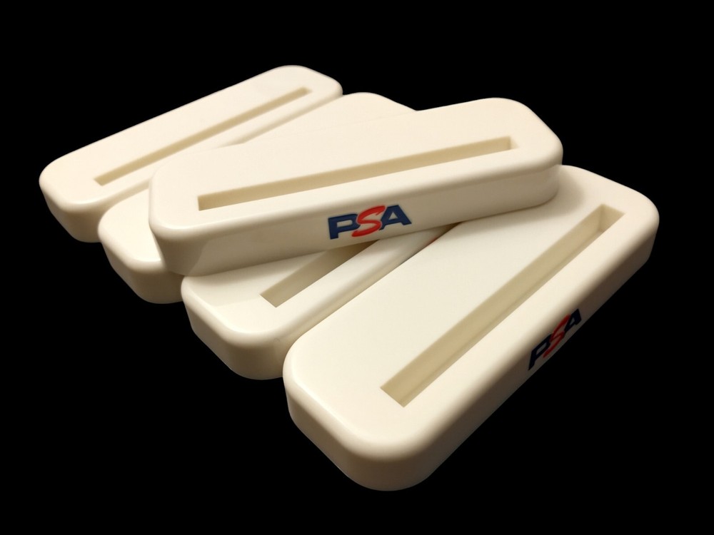 PSA GRADED DISPLAY CARD STAND WHITE ⭐ 5-PACK ⭐ WITH PSA LOGO