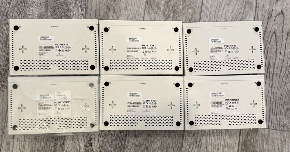 6 Set Lot Fortinet Fortigate-50E Security Firewall Initialized FG-50E w/Adapter