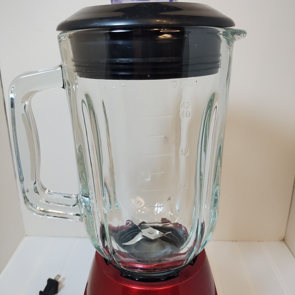 Black & Decker Red Blender Model BL2020R 10 Speed 48 Oz Pitcher Tested & Working
