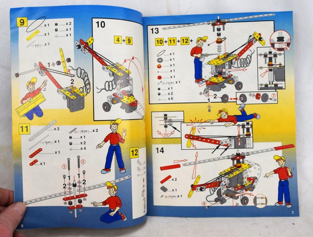 1993 Meccano Erecto Dynamic 4033 Intructional Manual