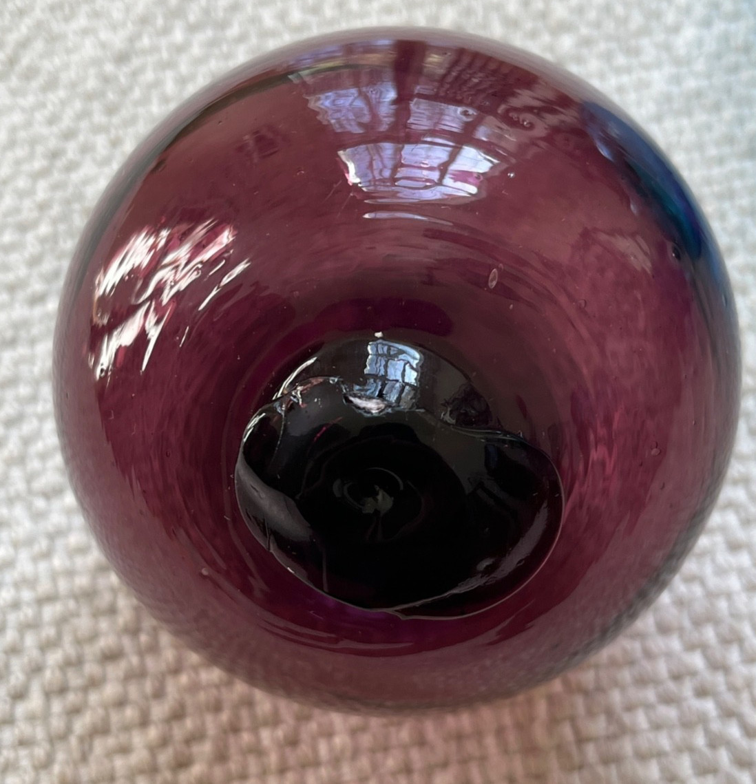 Lot of 7 vintage hand blown glass fishing floats or balls.