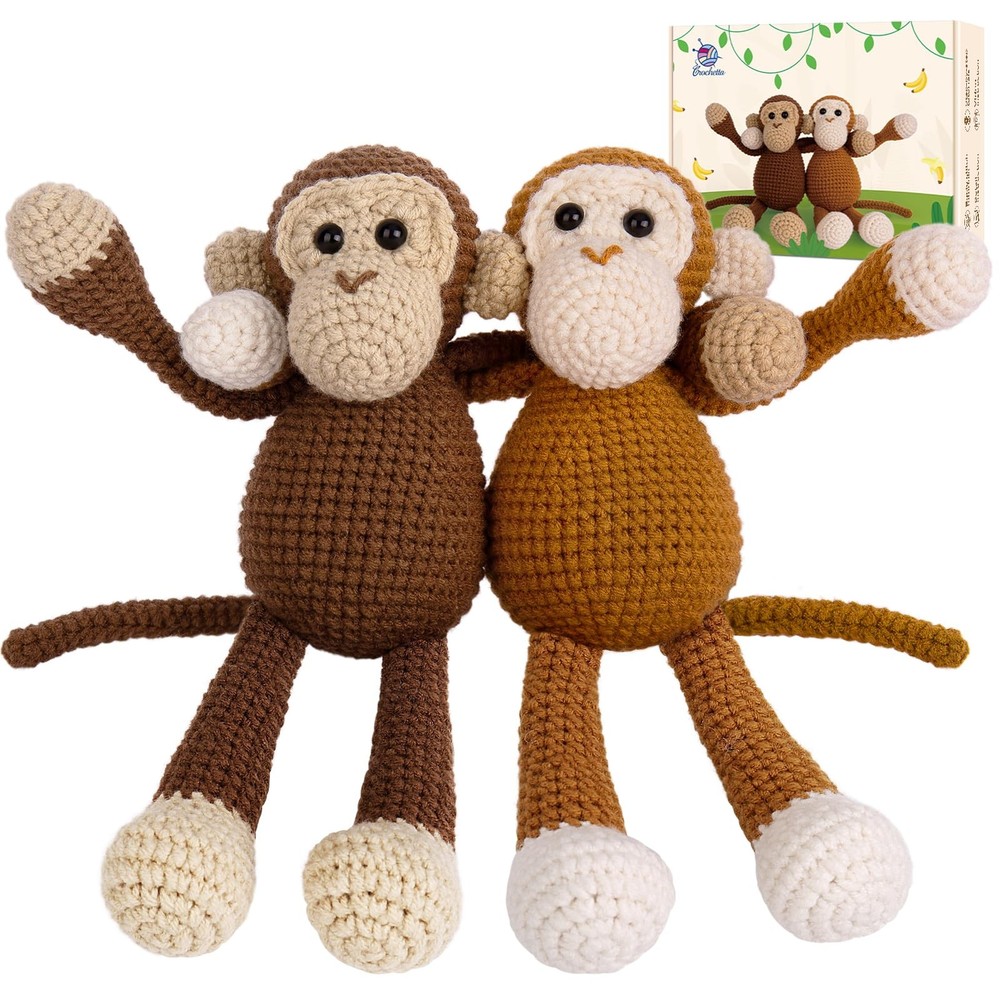 Crochet Kit for Beginners, Crochet Kits with Step-by-Step Video Tutorials, Le...