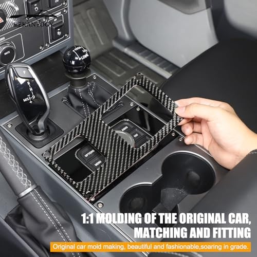 Center Control Shift Knob Panel Sticker Cover Compatible with INEOS Black