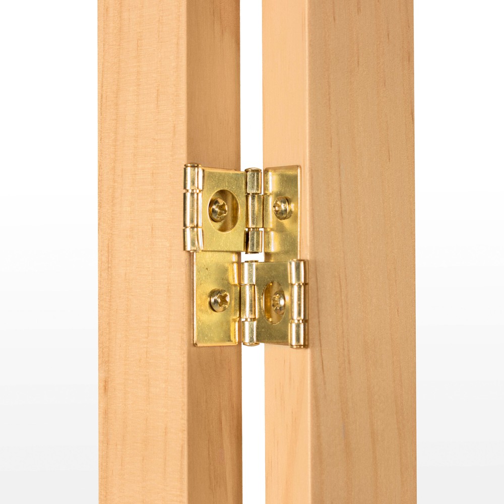 4 ft. Short Clear Plastic Partition Natural 4 Panel