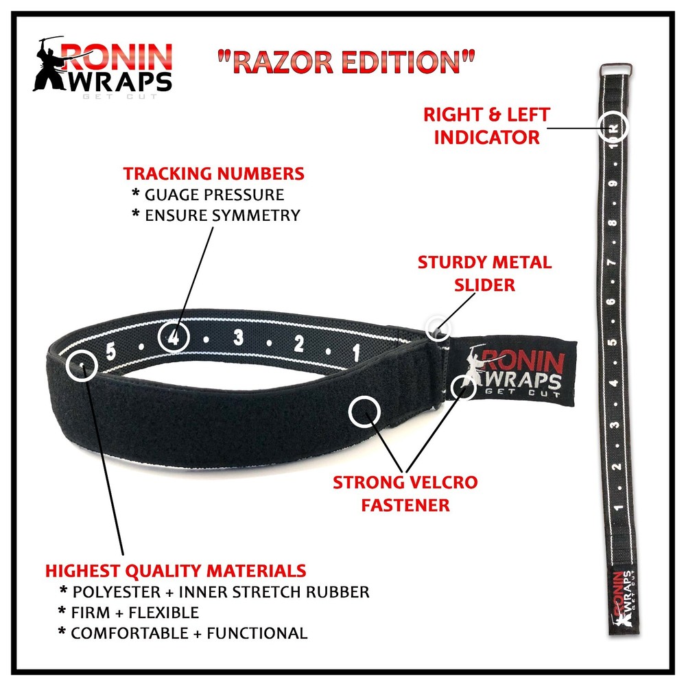 Ronin Wraps RAZOR EDITION Blood Flow Restriction Training