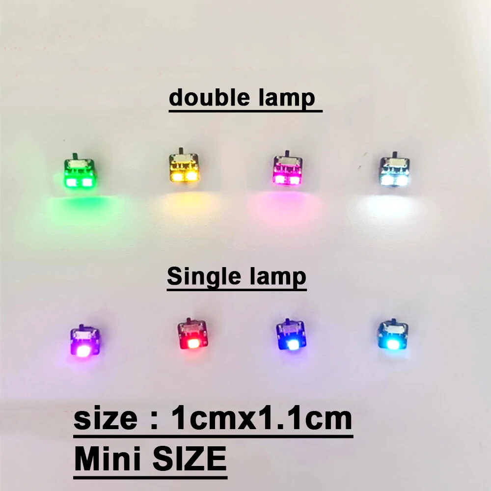 3pcs Wireless LED Model Light Switch Control Single/double Led Lamp DIY LEGO