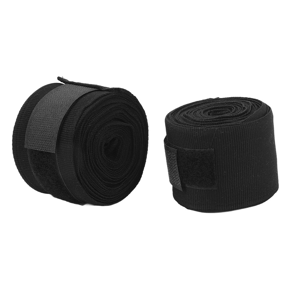 2pcs Boxing Handwraps 5m Quick Drying Hook Loop Black