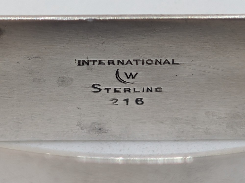 International Sterling Silver Napkin Ring "R" initial engraving
