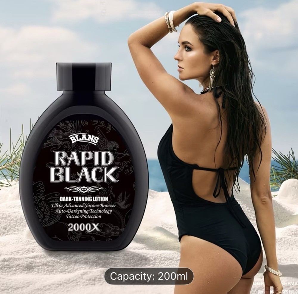 Rapid Black Tanning Lotion 2000x  2-Pack -NEW