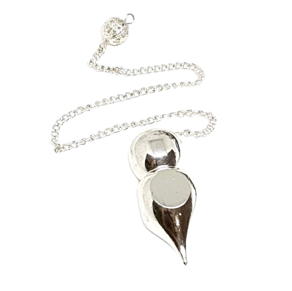 Metal Pendulum Professional Silver Brass Heavy Sensitive Divination Dowser & Bag