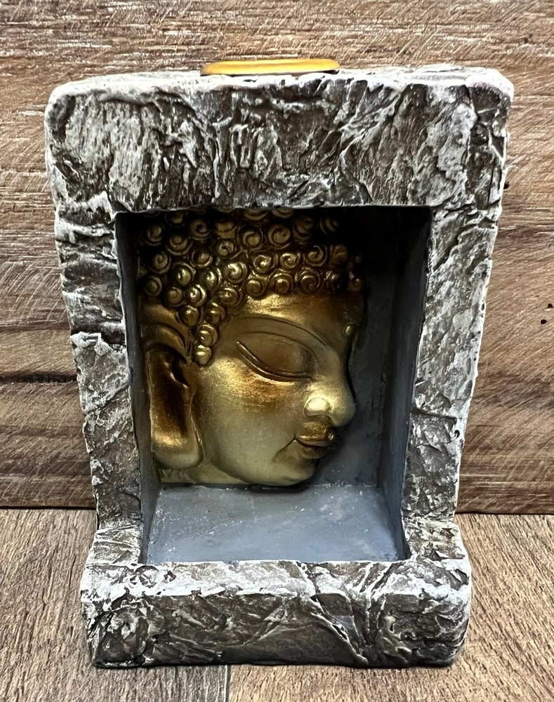 Buddha Resin Incense Burner 4" x 3"