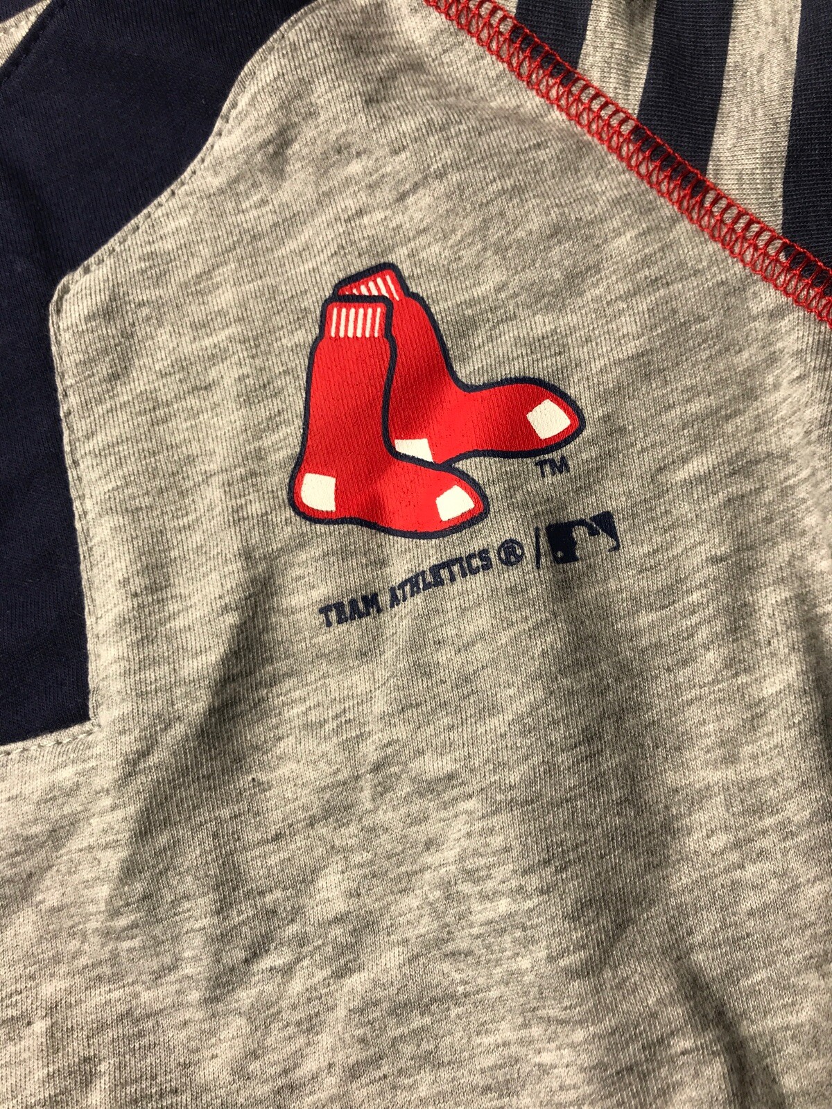 Toddler Girl's Boston Red Sox Striped Gray Dress - 18m, 2t, 3t, 4t - New!