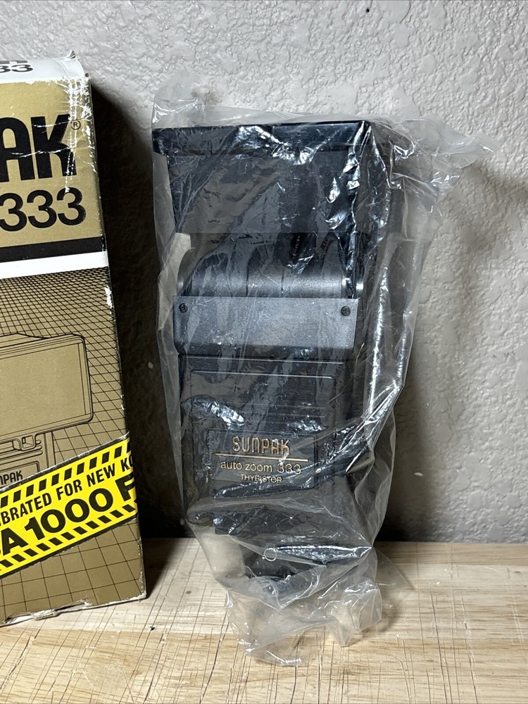 Sunpak Camera Flash Auto Zoom 333 Thyristor Tested And Works
