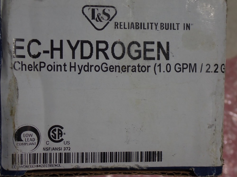 EC-HYDROGEN HydroGenerator 1.0 GPM / 2.2 GPM NEW